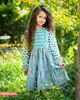 تصویر  پیراهن باتیک سبزآبی