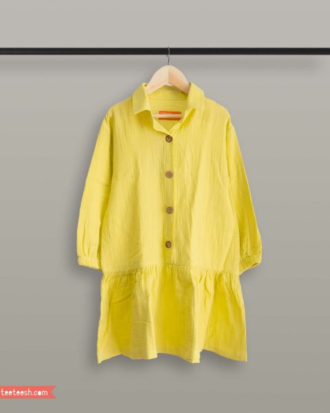 تصویر  پیراهن پائیزه  زرد 