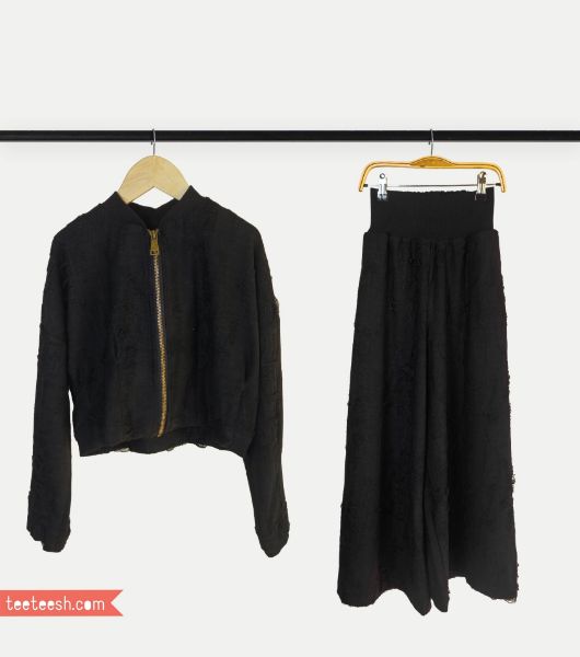 تصویر  ست سوییشرت شلوار  مشکی