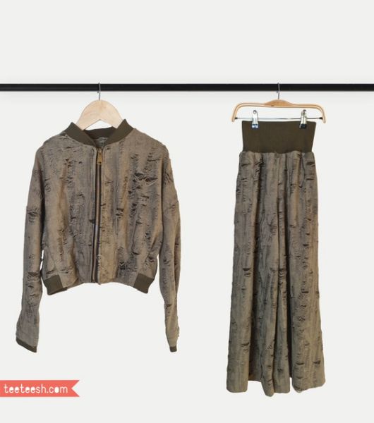 تصویر  ست سوییشرت شلوار  سبز