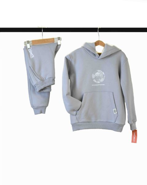 تصویر  ست هودی شلوار طرح فوتبال