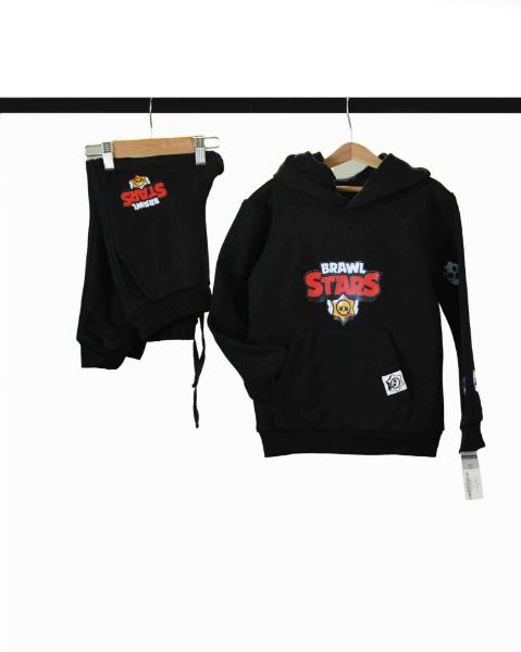 تصویر  ست هودی شلوار طرح استار