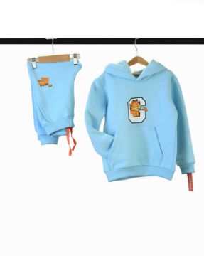 تصویر  ست هودی شلوار طرح گارفیلد