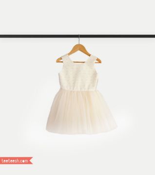 تصویر  پیراهن رسمی شیری