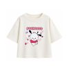 تیشرت شیری طرح POCHACCO